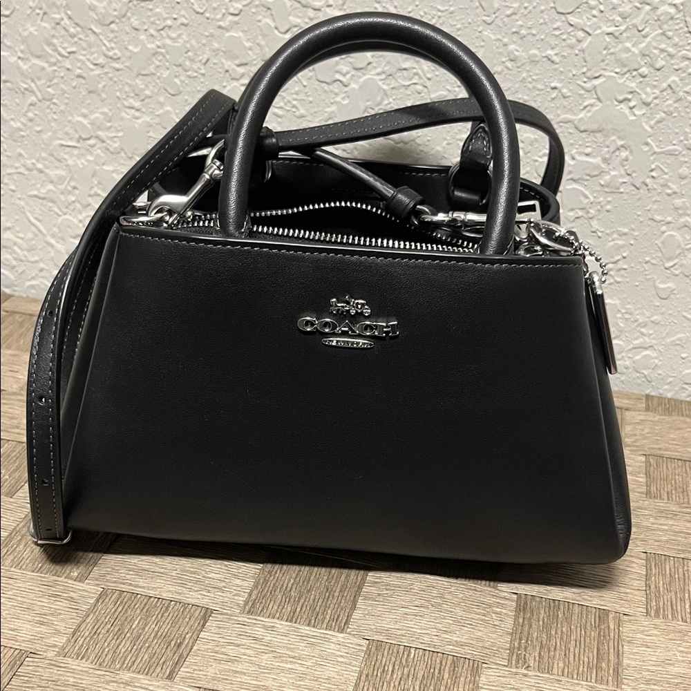 Coach Black Leather Satchel